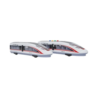 Gambar Cruzer 1:16 Set City Action Friction High Speed Bullet Train - Putih