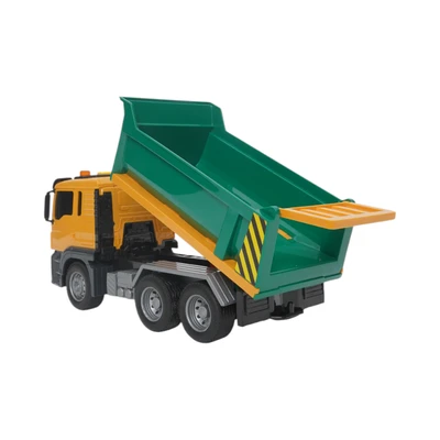 Gambar Cruzer 1:14 City Action Friction Dump Truck - Hijau/kuning