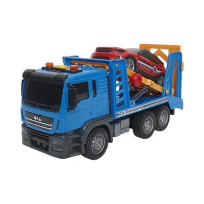 Gambar Cruzer 1:14 Set City Action Friction Double Deck Truck - Biru