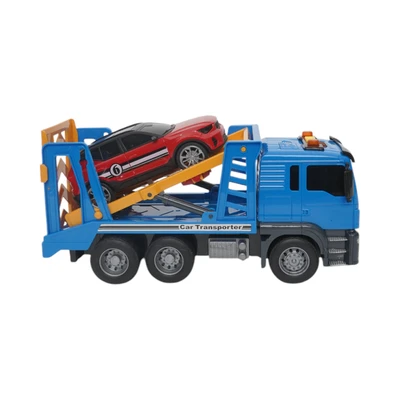 Gambar Cruzer 1:14 Set City Action Friction Double Deck Truck - Biru