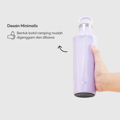 Gambar Picas Botol Vacuum Flask Stainless Steel Metallic Holo 500 ml - Ungu