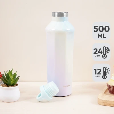 Gambar Picas Botol Vacuum Flask Stainless Steel Metallic Unicorn 500 ml - Mix