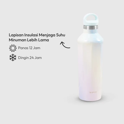 Gambar Picas Botol Vacuum Flask Stainless Steel Metallic Unicorn 500 ml - Mix
