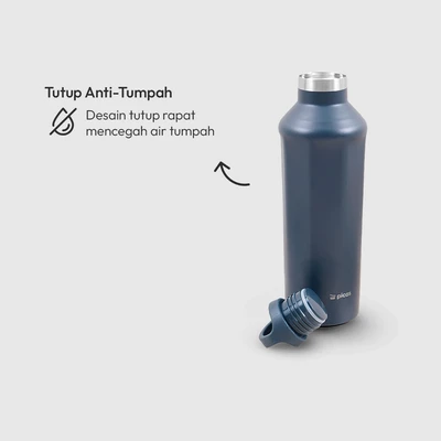 Gambar Picas Botol Vacuum Flask Stainless Steel Metallic 500 ml - Biru Navy