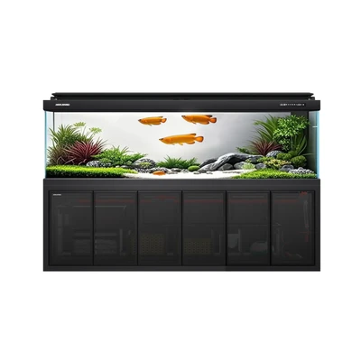 Gambar Fishland Set Aquarium & Kabinet - Hitam