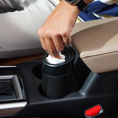Gambar Otto Klasse Tempat Sampah Mobil Mini Synthetic Leather - Hitam