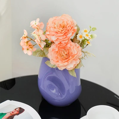 Gambar Informa Bunga Artifisial Camellia 37x8x39 cm - Peach