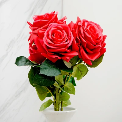 Gambar Informa Bunga Artifisial Rose 20x12x67 cm - Merah