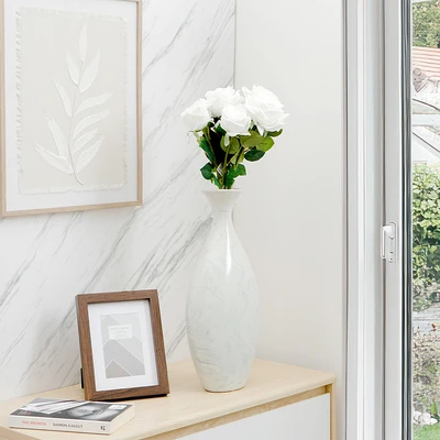 Gambar Informa Bunga Artifisial Rose 20x16x67 cm - Putih