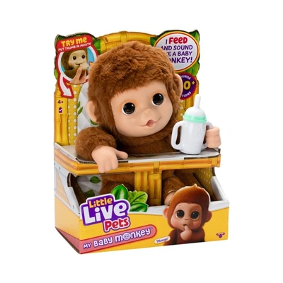 Gambar Little Live Pets My Baby Monkey Mango - Cokelat