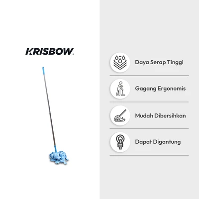 Gambar Krisbow Alat Pel Micro Fabric - Biru