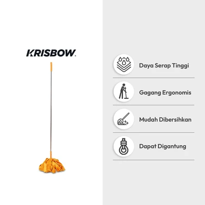 Gambar Krisbow Alat Pel Micro Fabric Dengan Handle - Kuning
