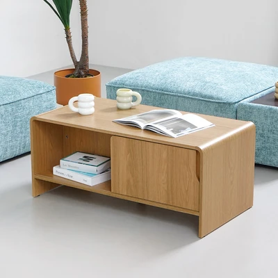 Gambar Informa Raphael Meja Tamu Rectangle - Cokelat Oak