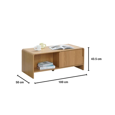 Gambar Informa Raphael Meja Tamu Rectangle - Cokelat Oak
