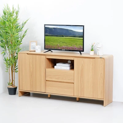 Gambar Informa Raphael Rak TV High - Cokelat Oak