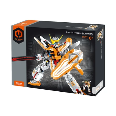 Gambar Im Master Mechanical Master Building Block Mecha Set 833 Pcs 6821 - Oranye/putih