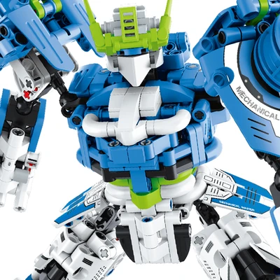 Gambar Im Master Mechanical Master Mecha Set 941 Pcs 6823 - Biru/putih