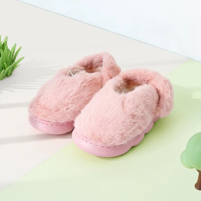 Gambar Ataru Sandal Rumah Mary Jane Fur Ukuran 36/37 - Pink
