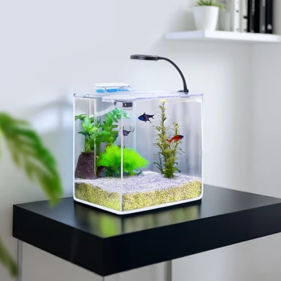 Gambar APA Set Aquarium Cube Betta Transparant