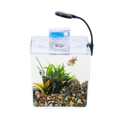 Gambar APA Set Aquarium Cube Betta Transparant