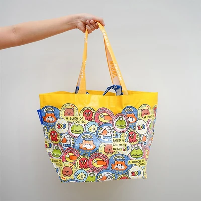 Gambar Ataru Tas Belanja Animal Large - Kuning