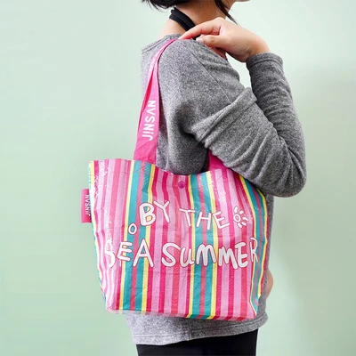 Gambar Ataru Tas Belanja By The Sea Summer Small - Pink