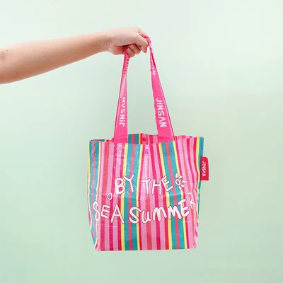 Gambar Ataru Tas Belanja By The Sea Summer Small - Pink