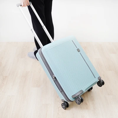 Gambar Luggo Sausalito Koper PP TSA Lock Expandable 20 Inch - Biru Muda