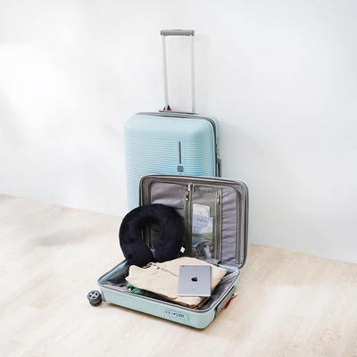 Gambar Luggo Sausalito Koper PP TSA Lock Expandable 20 Inch - Biru Muda