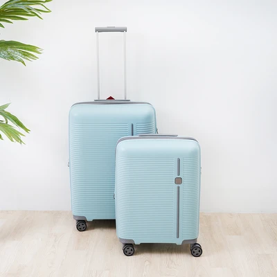 Gambar Luggo Sausalito Koper PP TSA Lock Expandable 20 Inch - Biru Muda
