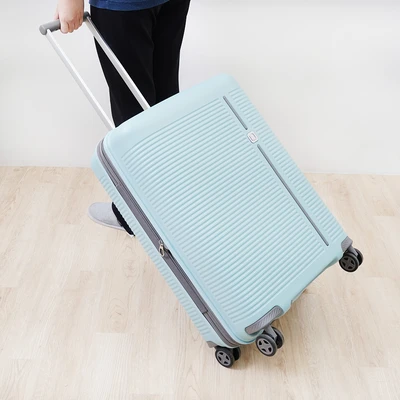 Gambar Luggo Sausalito Koper PP TSA Lock Expandable 24 Inch - Biru Muda