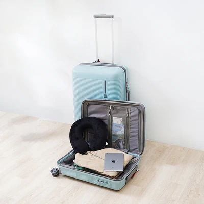 Gambar Luggo Sausalito Koper PP TSA Lock Expandable 24 Inch - Biru Muda