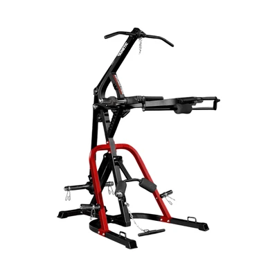 Gambar Kinetic Set Smart Leverage Gym H10 Dengan Bench & Plate - Hitam/Merah