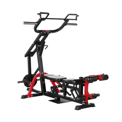 Gambar Kinetic Set Smart Leverage Gym H20 Dengan Plate - Hitam/Merah