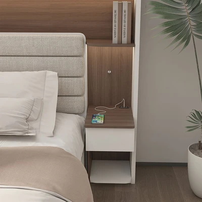 Gambar Informa Iora Tempat Tidur Queen  Dengan Headboard - Putih