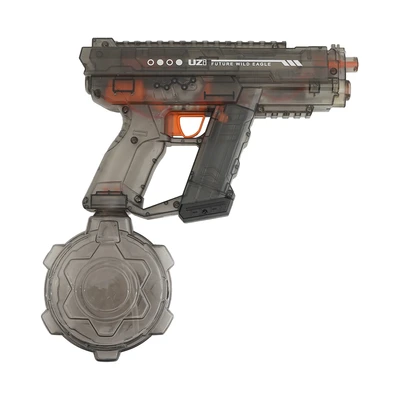 Gambar Paso Electric Water Gun Ice Horn Uzi - Hitam/abu-abu