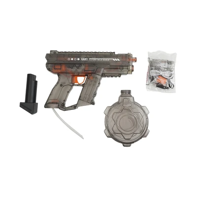 Gambar Paso Electric Water Gun Ice Horn Uzi - Hitam/abu-abu