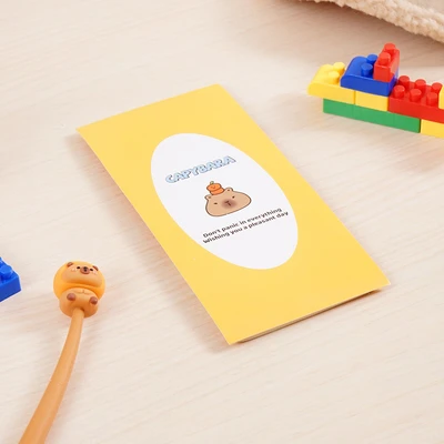 Gambar Ataru Sticky Notes Capybara Relax - Kuning/Krem