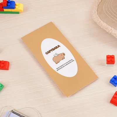 Gambar Ataru Sticky Notes Capybara Common Heart - Cokelat/Krem