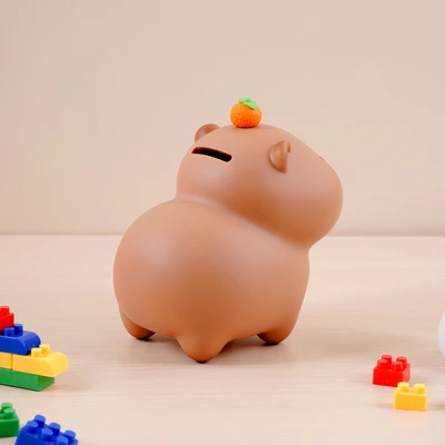 Gambar Ataru Celengan Capybara Standing - Cokelat