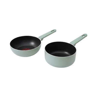 Gambar Culinart Thermospot Wajan Wok & Panci Saucepan Non-Stick Coating Set 2 pcs - Hijau
