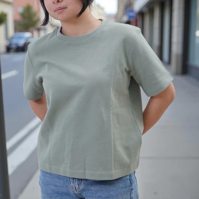 Gambar Ataru T-Shirt Wanita Basic All Size - Hijau Sage