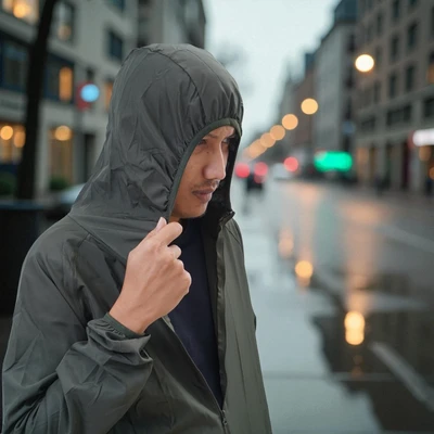 Gambar Ataru Jaket Foldable Pria - Hijau Forest
