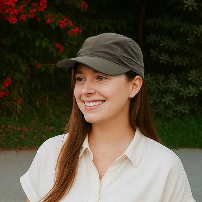 Gambar Ataru Topi Baseball Dengan Strap Hook & Loop - Hijau