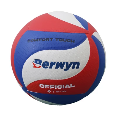 Gambar Berwyn Ukuran 5 Bola Voli Laminated PU - Biru/Merah