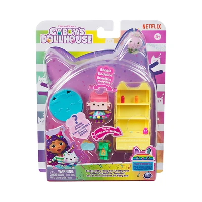Gambar Gabby's Dollhouse Set Bobble Kitty Baby Box Crafty Pack - Mix