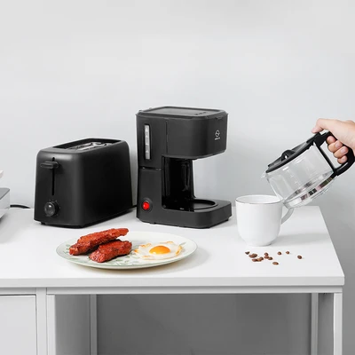 Gambar Kels Delo Set Coffee Maker & Toaster - Hitam