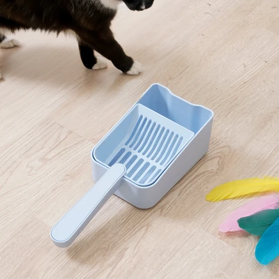 Gambar Paws N Tail Set Sekop & Pengki Kotoran Hewan - Biru