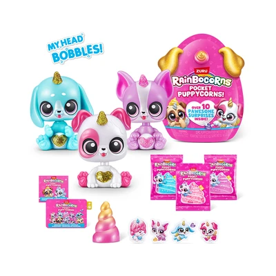 Gambar Zuru Set Minifigure Rainbocorns Pocket Puppycorns Random
