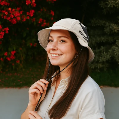 Gambar Ataru Topi Bucket Forward - Putih